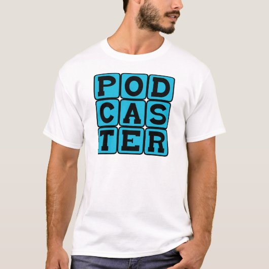 Podcaster, Radio Hobby T-shirt (Voorkant)