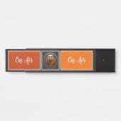 Podcaster, Retro Podcast Deurbordje (Voorkant)