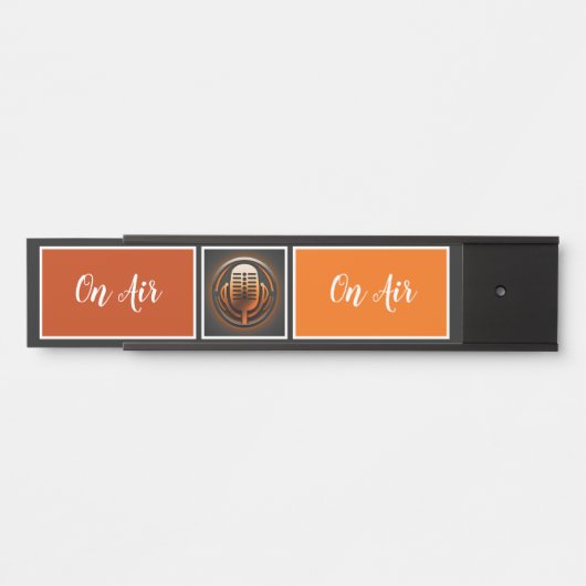 Podcaster, Retro Podcast Deurbordje (Voorkant)