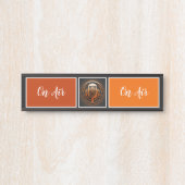 Podcaster, Retro Podcast Deurbordje (Voorkant)