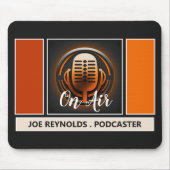 Podcaster, Retro Podcast Muismat (Voorkant)