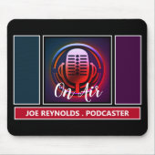 Podcaster, Retro Podcast Muismat (Voorkant)