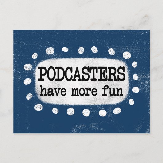 Podcasters hebben meer Briefkaart (Voorkant)