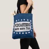 Podcasters hebben meer plezier in de Canvas tas (Dichtbij)