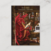 Podcasting Dragon Visitekaartje (Voorkant)