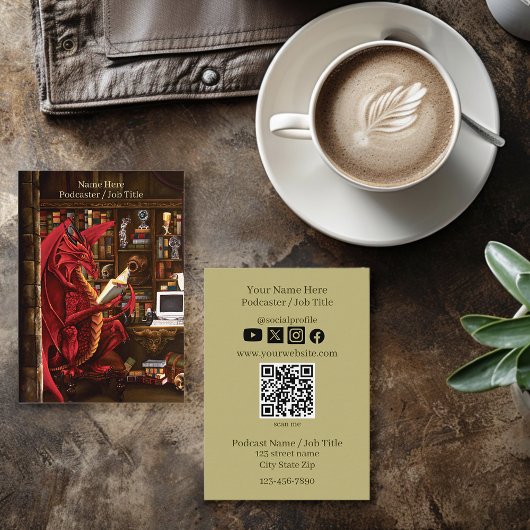 Podcasting Dragon Visitekaartje