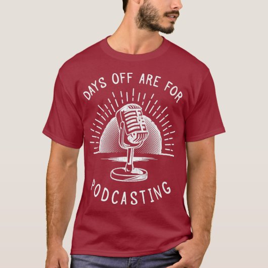 Podcasting Grappige Podcaster Gift Premium T-shirt (Voorkant)
