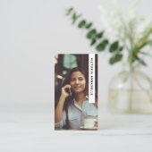 Podcasting & Hosting Foto QR Code Visitekaartje (Staand voorkant)