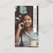 Podcasting & Hosting Foto QR Code Visitekaartje (Voorkant)