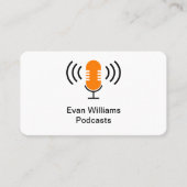 Podcasting Professional Medial Mogul Visitekaartje (Voorkant)