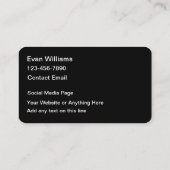 Podcasting Professional Medial Mogul Visitekaartje (Achterkant)