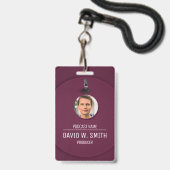 Podcastproducent/vocal coach/voice-over badge (Voorzijde met lanyard)
