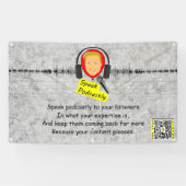 Podcasts-banner spreken spandoek (Horizontaal)
