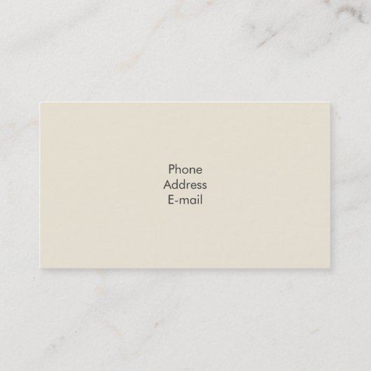 poddelhond visitekaartje (Achterkant)