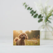 poddelhond visitekaartje (Staand voorkant)
