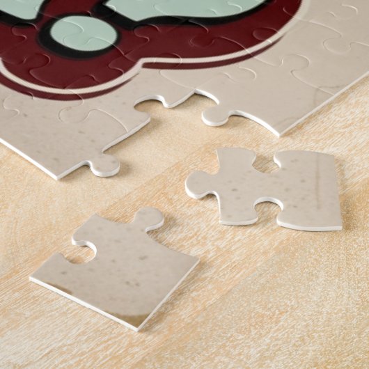 Poddle houdt van canasta spel legpuzzel (Zijkant)