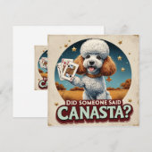 Poddle houdt van canastaspel  kaart (Voorkant / Achterkant)