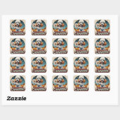 Poddle houdt van canastaspel  vierkante sticker (Vel)