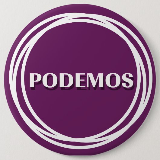 PODEMOS RONDE BUTTON 6,0 CM (Voorkant)