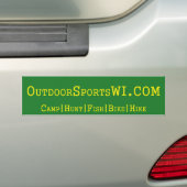 Podemsticker voor buitensportbeoefening Wisconsin Bumpersticker (Op auto)