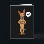 Podenco-cadeau Kaart<br><div class="desc">Podenco-hond. Een motief voor iedereen die van Podenco-honden houdt</div>