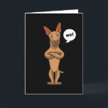 Podenco-cadeau Kaart<br><div class="desc">Podenco-hond. Een motief voor iedereen die van Podenco-honden houdt</div>