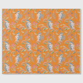 Podenco Dog en Galgo  Sinaasappel Cadeaupapier (Vlak)