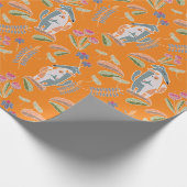 Podenco Dog en Galgo  Sinaasappel Cadeaupapier (Hoek)