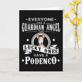 Podenco Dog Funny Gift Idea Kaart (Gele Bloem)
