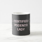 Podenco Dog roze Silhouette Koffiemok (Center)