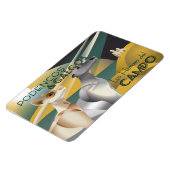 Podenco en Galgo Art Deco Style Magneet (Linkerzijde)