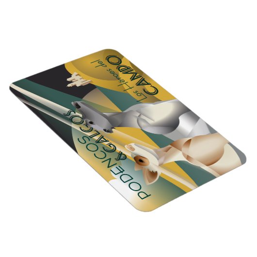 Podenco en Galgo Art Deco Style Magneet (Rechterzijde)