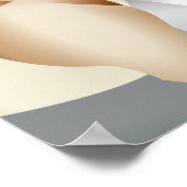 Podenco en Galgo  Art Deco Style Poster (Hoek)