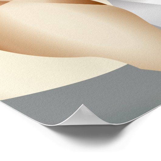 Podenco en Galgo  Art Deco Style Poster (Hoek)