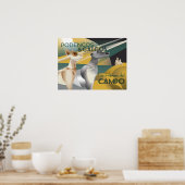 Podenco en Galgo  Art Deco Style Poster (Keuken)