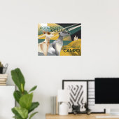 Podenco en Galgo  Art Deco Style Poster (Thuiskantoor)