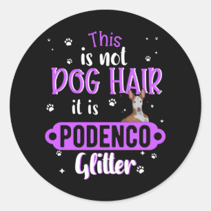 Podenco Greyhound Dog Funny Gift Idea Ronde Sticker