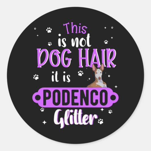 Podenco Greyhound Hond Grappig cadeau idee Ronde Sticker (Voorkant)