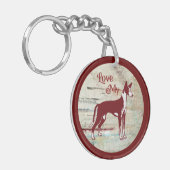 Podenco Ibicenco Sleutelhanger (Voorkant Links)