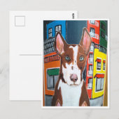 Podenco in de stad schilderij van Alfred Fox Briefkaart (Voorkant / Achterkant)