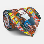 Podenco in de stad schilderij van Alfred Fox Stropdas (Opgerold)