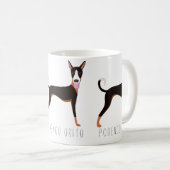 Podenco Orito Cartoon Dog Koffiemok (Voorkant rechts)