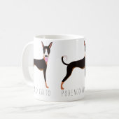 Podenco Orito Cartoon Dog Koffiemok (Voorkant links)