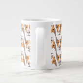Podenco Pattern Jumbo Mok (Achterkant)
