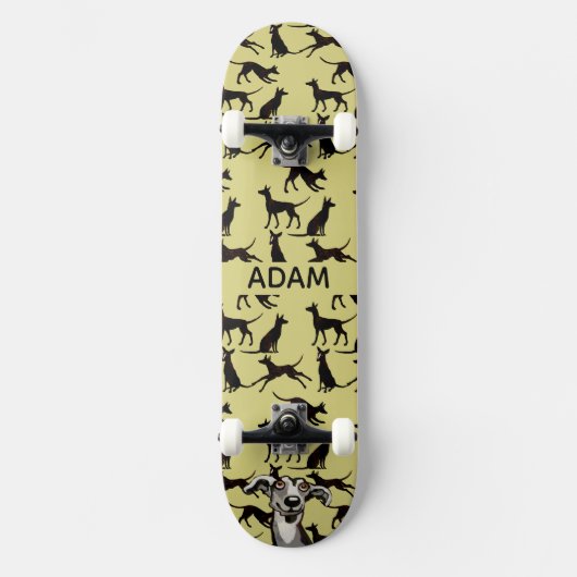 Podenco Pattern Skate Deck (Voorkant)
