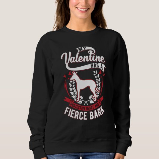Podenco Valentine's Day Ibizan Hound Podenco Trui (Voorkant)