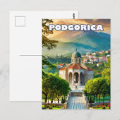 Podgorica in het hart van de Balkan Briefkaart (Voorkant / Achterkant)