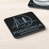Podgorica Montenegro Europa Bier Onderzetter (Linkerzijde)