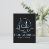 Podgorica Montenegro Europa Briefkaart (Staand voorkant)