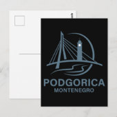 Podgorica Montenegro Europa Briefkaart (Voorkant / Achterkant)